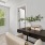 wooden desk with plant