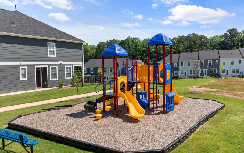 Playground on a sunny day