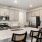 kitchen with island and seating